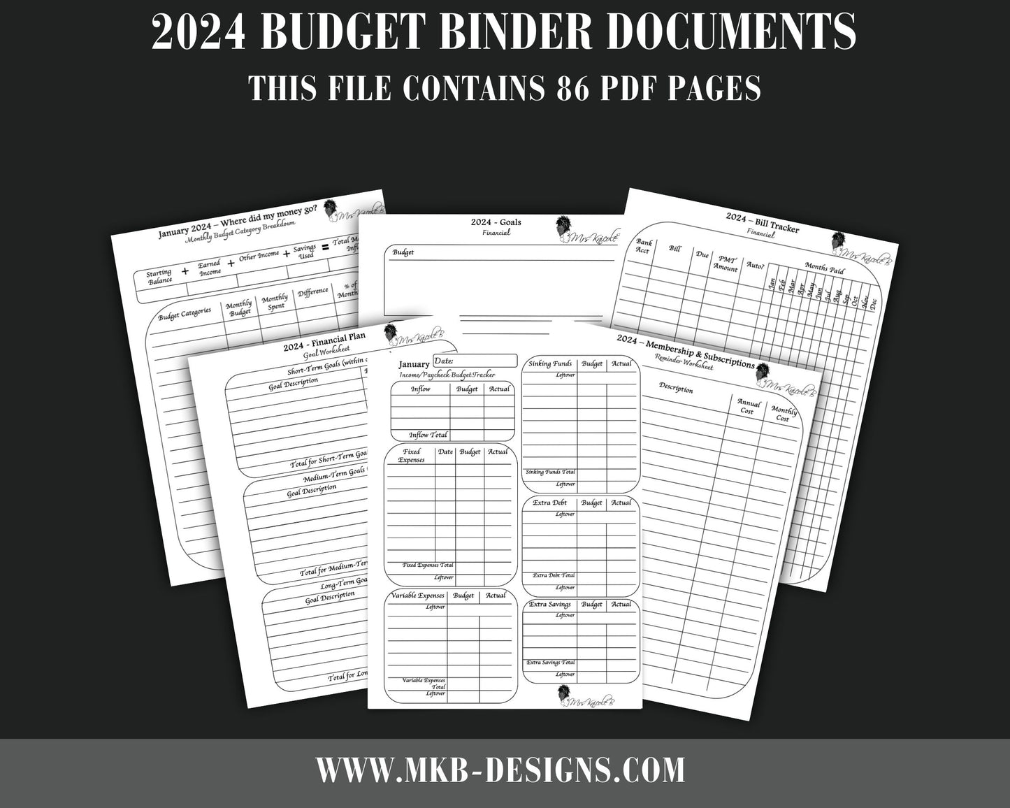 2024 Budget Binder Documents