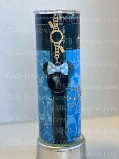 Custom Designer C 20oz Tumbler_Blue and Black