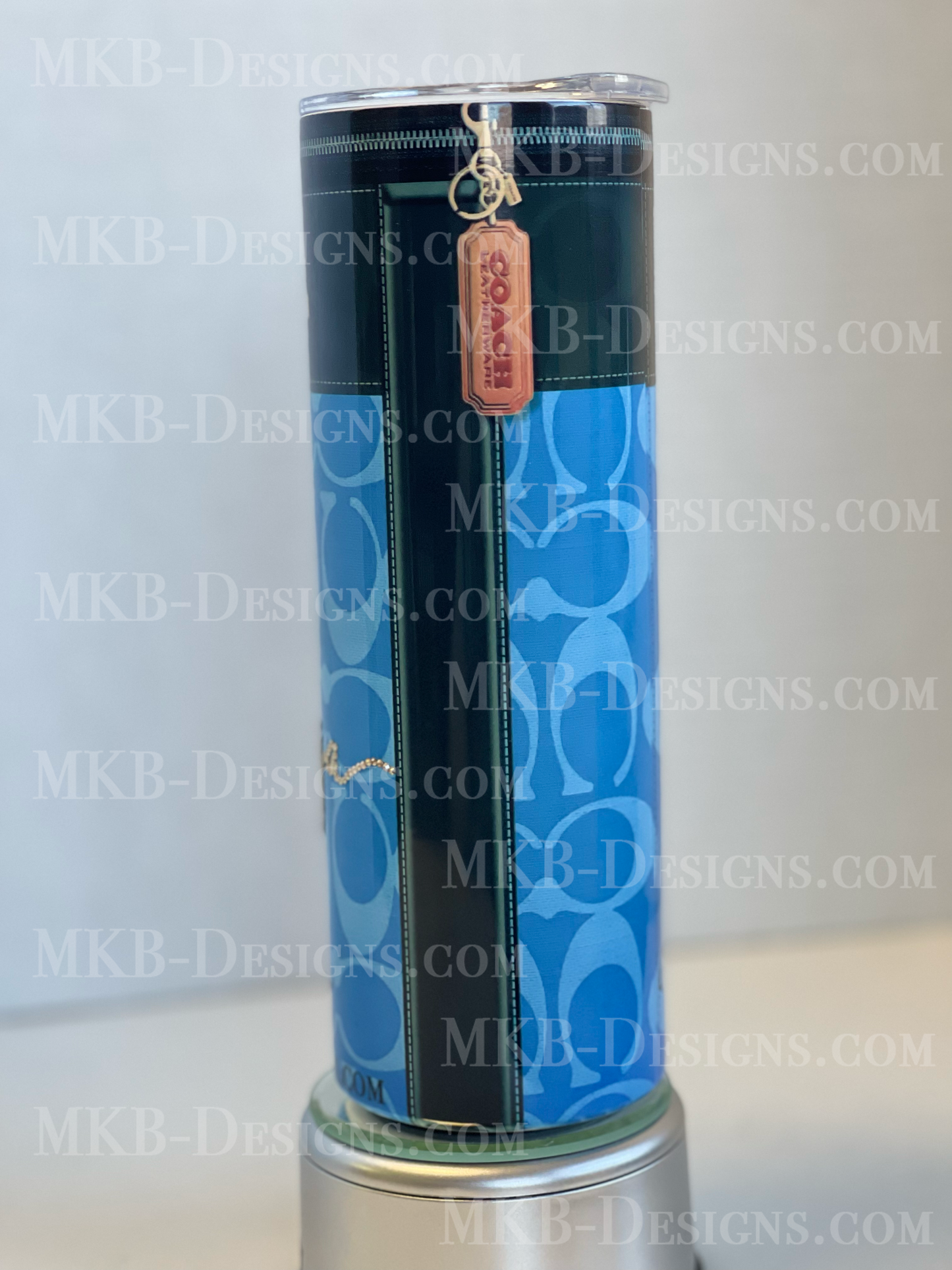 Custom Designer C 20oz Tumbler_Blue and Black